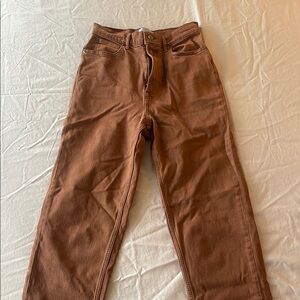 Everlane Way High Jean in brown